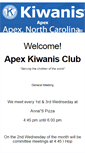 Mobile Screenshot of apexkiwanis.org