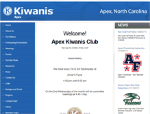 Tablet Screenshot of apexkiwanis.org